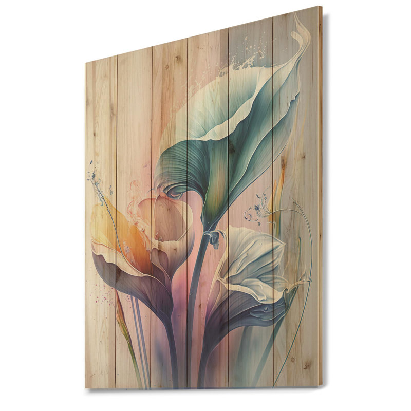 Ambert coloré Cally Lilies II - impression, H 20 po x l 12 po x P 1 po