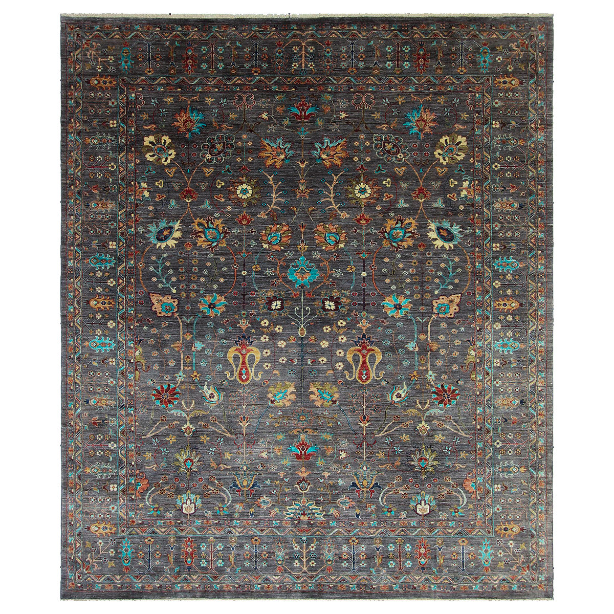 Bokara Rug Co., Inc. High-Quality Handwoven Area Rug in Gray/Blue ...