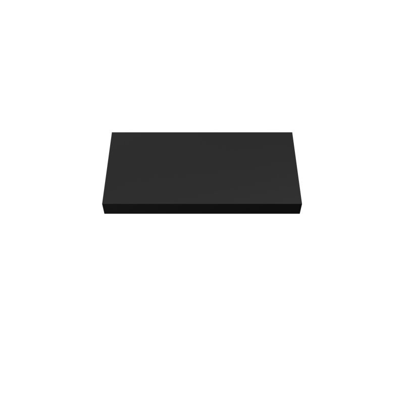 Painted Wood Floating Shelf, Black
