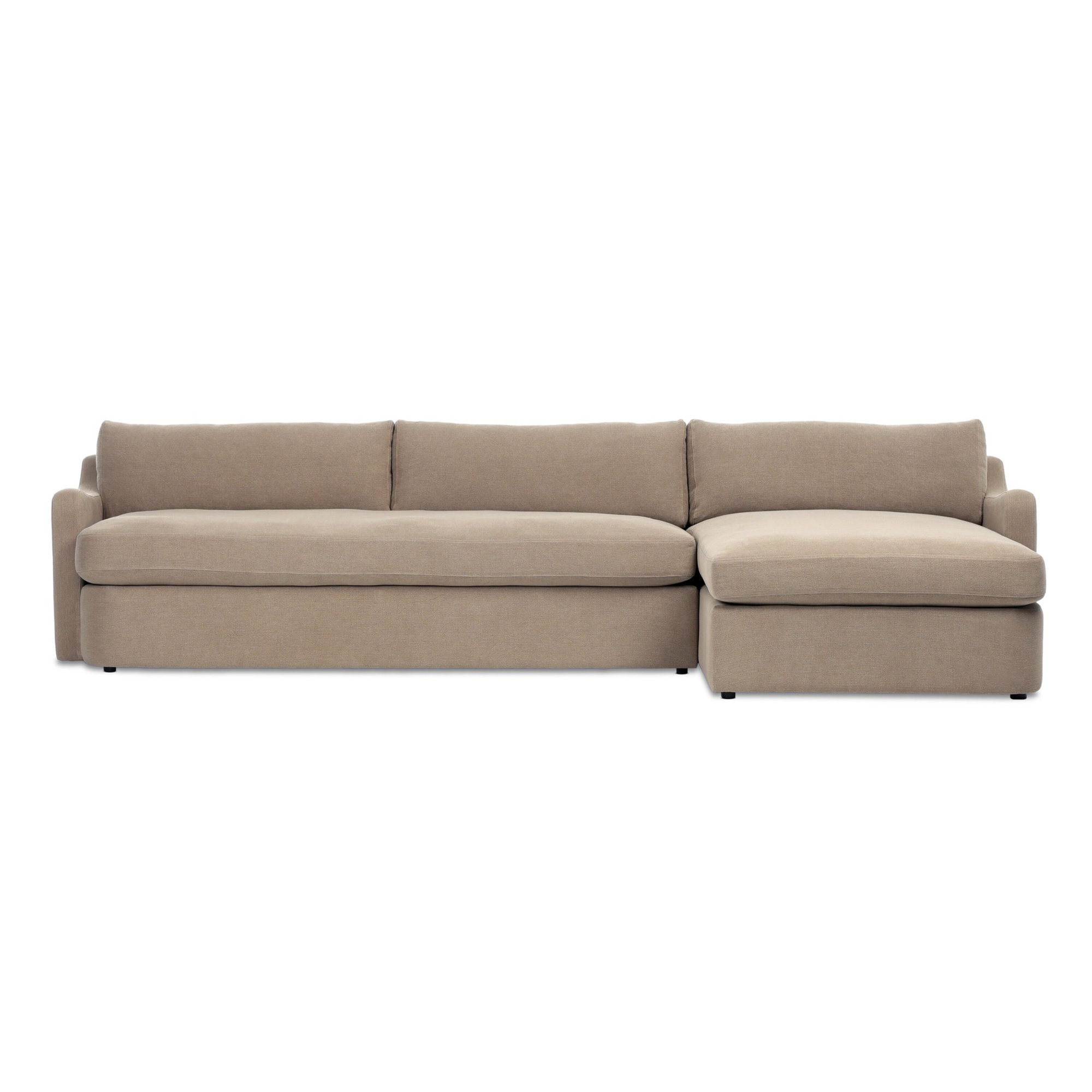 Aurelia 2-Piece Sectional, Right Hand Facing, Boatway Canvas Linen