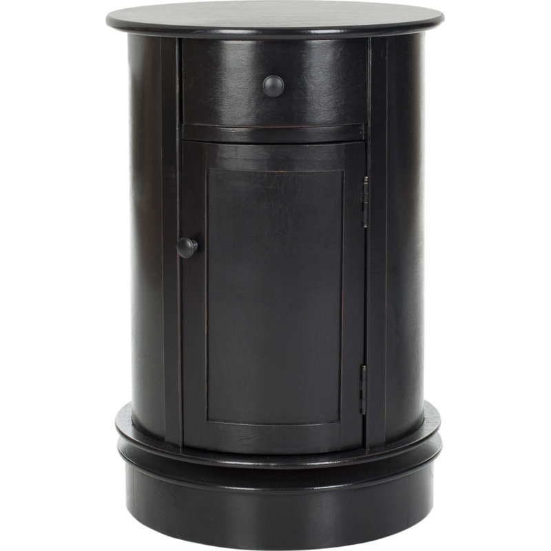 Table d'appoint Godoy, Noir vieilli