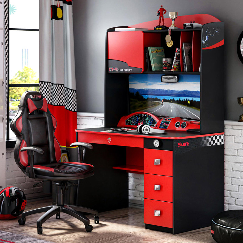Bureau et huche avec cabinet Champion