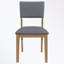 Chaise sans accoudoirs 2 pièces avec pieds robustes