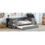 Lit de jour avec accoudoirs de rangement, lit gigogne et station de charge-838250154
