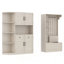 Armoire polyvalente avec beaucoup de rangement et configuration en forme de L, pour organiser et économiser de l'espace dans n'importe quelle pièce-121083194