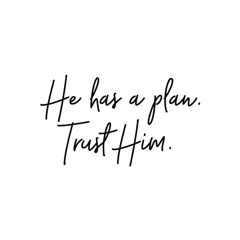 " Trust Him ", 12" H x 12" W  