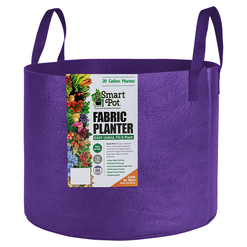 Pot Planter, 15.5 x 20 x 20, Purple