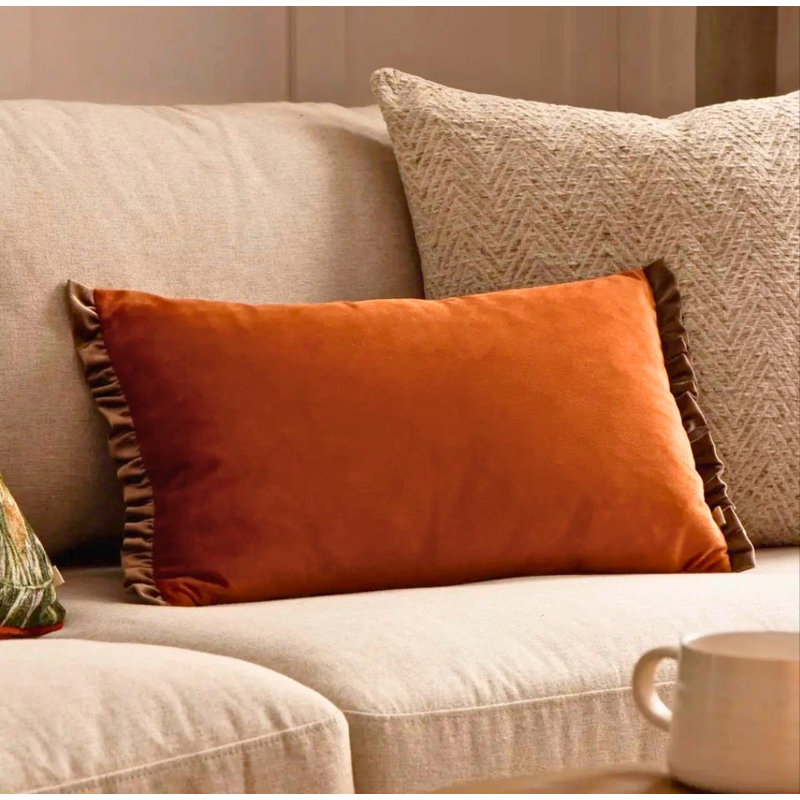 Coussin décoratif en velours réversible Avamalis Tilly