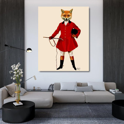 Art sur toile tendue Astoria Grand Fab Funky Gallery, titré: Fox Hunter 2