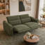 Canapé inclinable électrique 79,5 po avec repose-tête réglable et tissu chenille facile à nettoyer-133217520