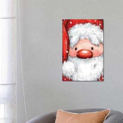 Santa Portrait by MAKIKO - Wrapped Canvas Print