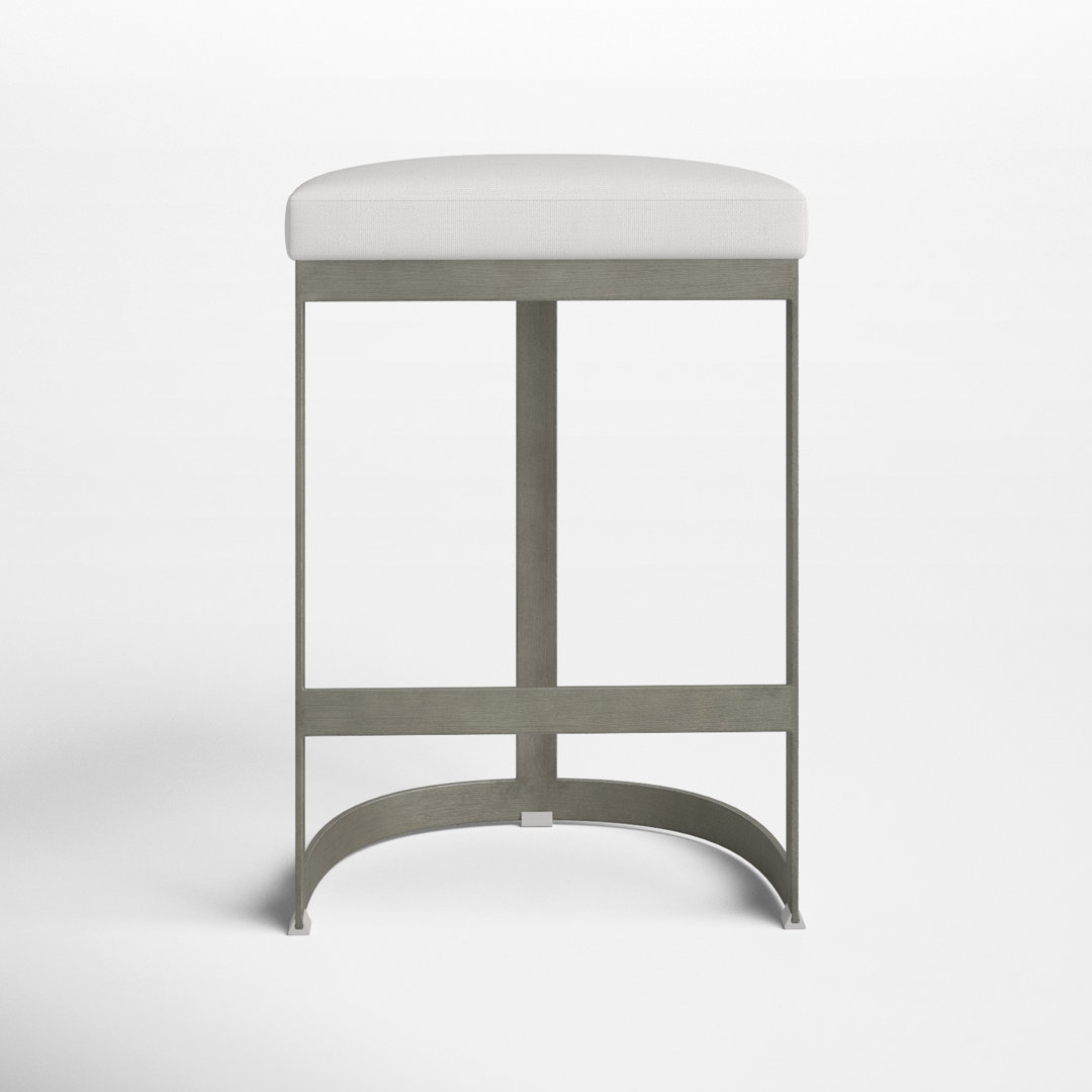 Fleta Upholstered Counter Stool with Metal Frame Joss & Main 