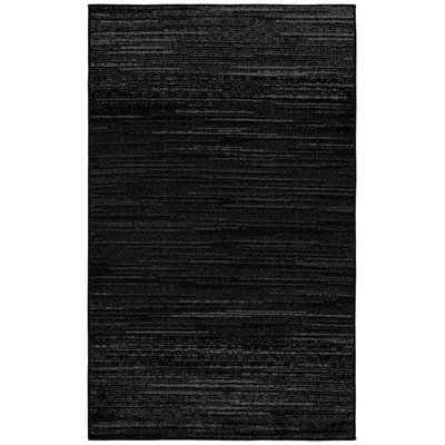 Tapis noir / ivoire Sarang