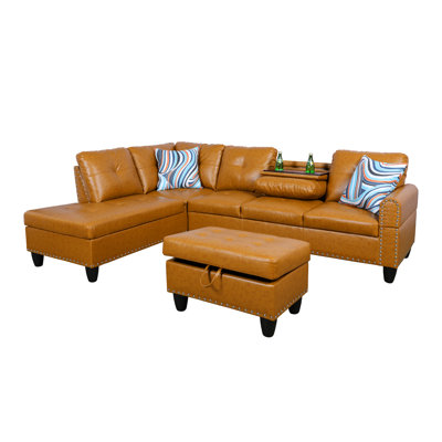 Prindle Faux Leather Sofa