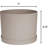 Modern Plastic Indoor/Outdoor Round Planter with Saucer-537478795-548381732