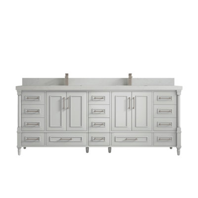 Ensemble de meuble-lavabo double 84 po Aberdeen