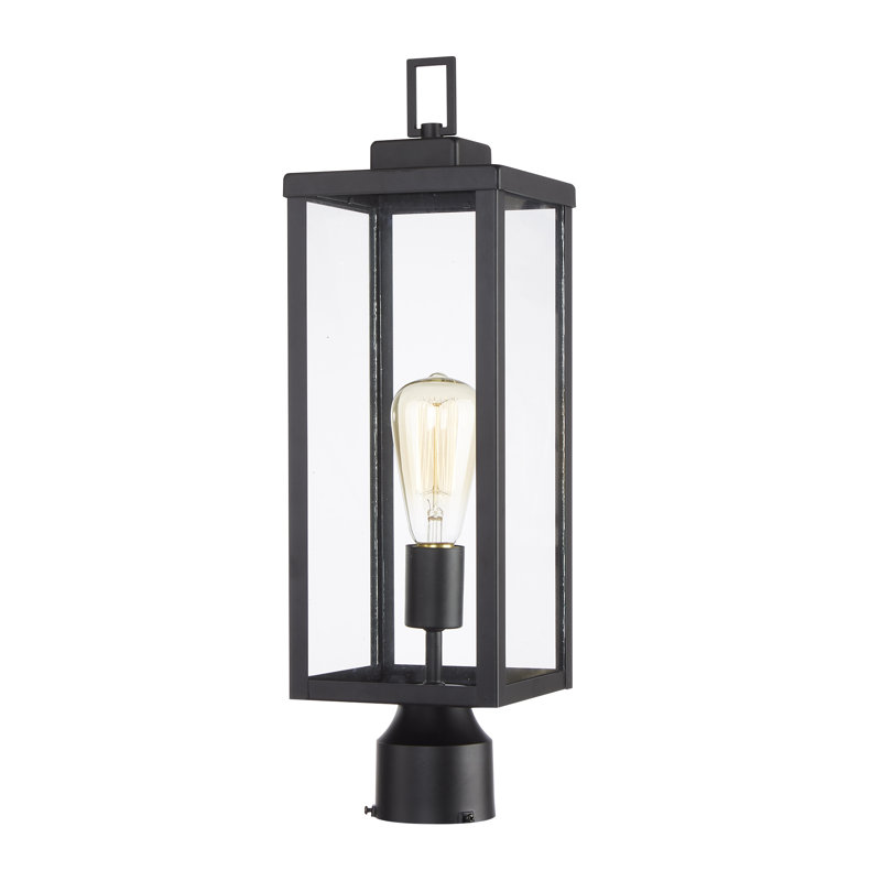 Queely Transparent Lantern Head, Matte Black