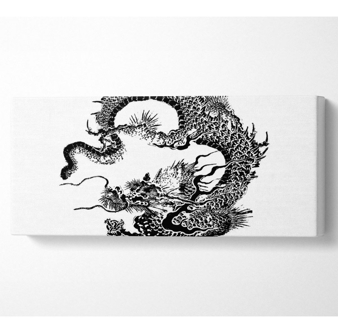 Japanischer Drache Panoramaleinwand