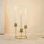Bougeoir à structure moderne avec base robuste, idéal pour la décoration intérieure, centres de table, mariages, événements et cadeaux-848619178