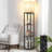Nevaen 63'' Column Dimmable LED Floor Lamp with Remote&Shelves-787320725