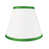 Blanc cassé avec bordure verte