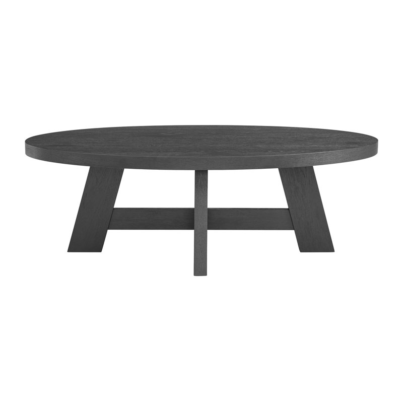 Table basse à 4 pieds Wiese, Noir, noir, noir, noir
