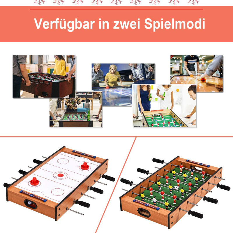 Adaire Freeport Park Tabletop Foosball Table with Telescopic Rods