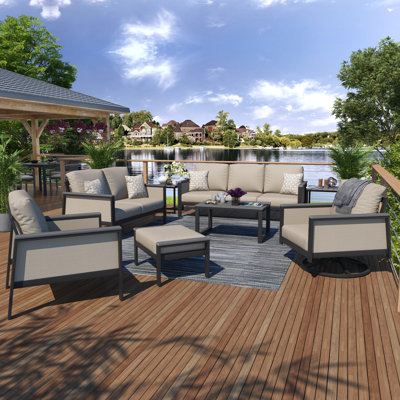 Townsend 7 Piece Sofa Seating Group with Sunbrella Cushions by Birch Lane