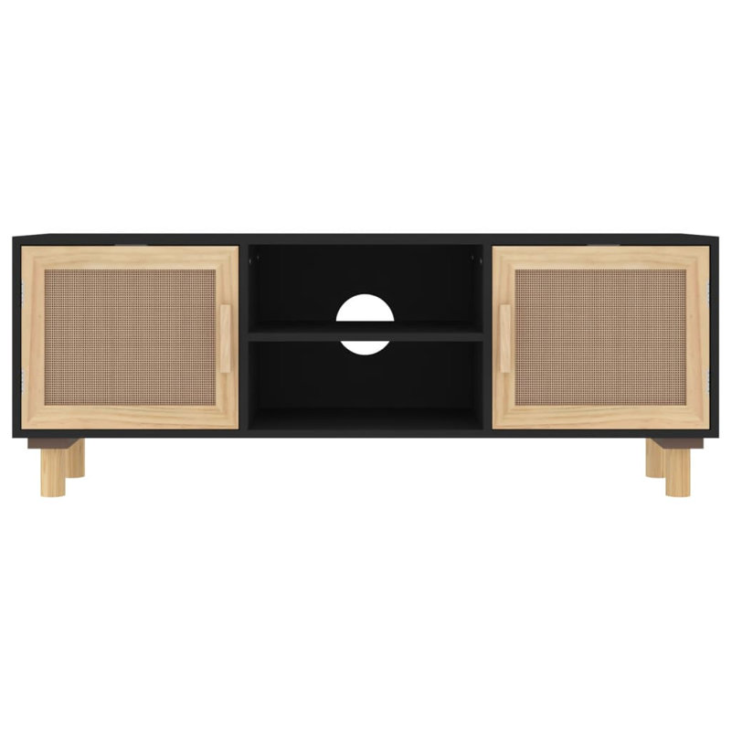 Jainil Unfinished TV Stand for TVs up to 43", Black