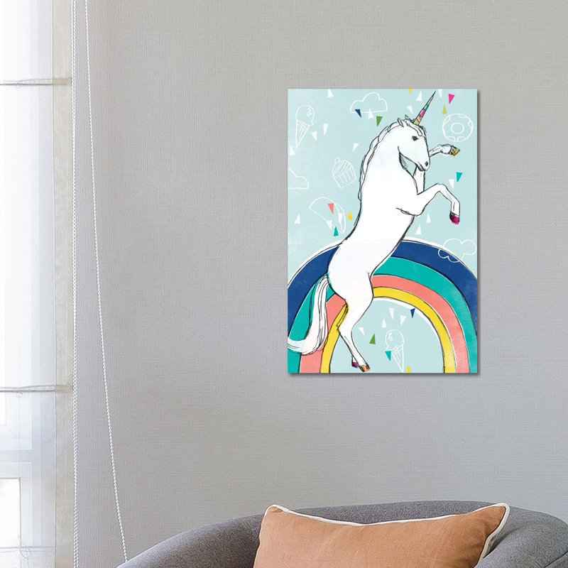 Funky Fun I by June Erica Vess - Wrapped Canvas Gallery-Wrapped Canvas Giclée, 66.04 cm H x 45.72 cm W x 1.91 cm D