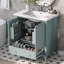 Meuble-lavabo 30 po avec lavabo et armoire multifonctionnelle avec portes et tiroir