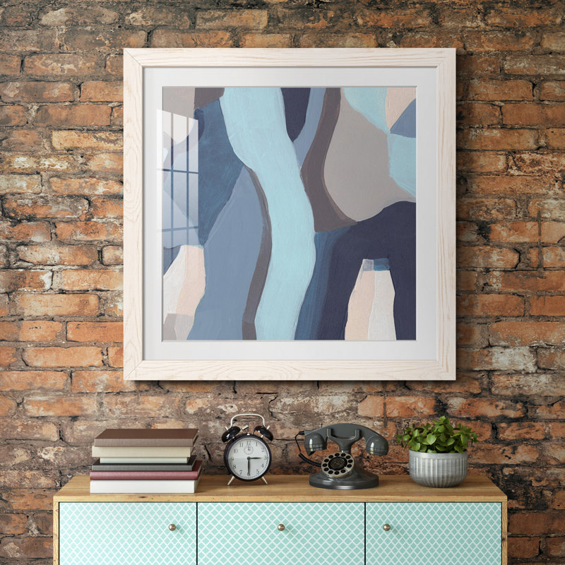 «Blue Chrysalis III», reproduction encadrée de qualité supérieure - prête à être accrochée, H 26,5 po x l 26,5 po x P 1,5 po