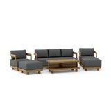 Granada Outdoor 6 - Piece Teak Conversation Set