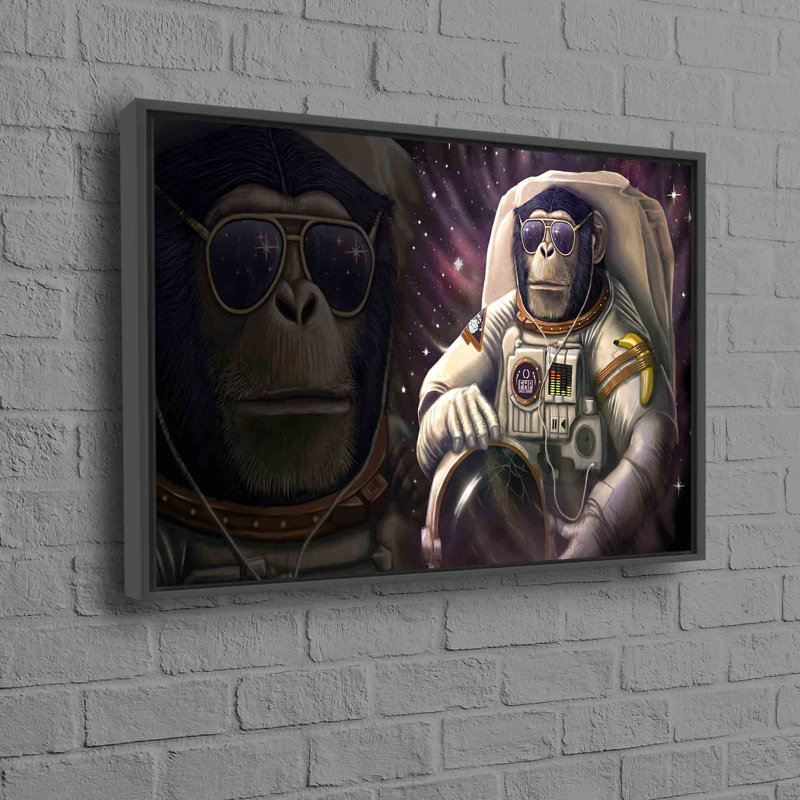 Print on Canvas, 50 cm H x 70 cm W, Black Floater Framed