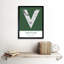 Vancouver City Map Vancouver Green - Single Picture Frame Typography