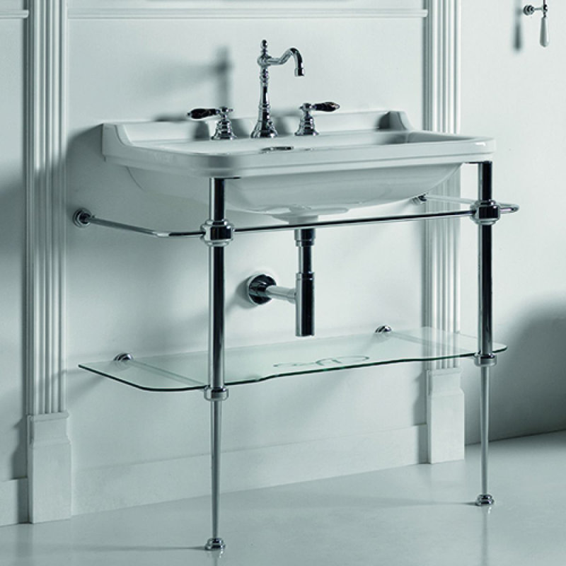 Waldorf 50.4'' L Bathroom Sink, Three Holes