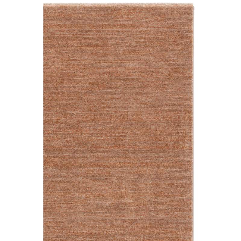 Tapis brun uni en polyester Donlon, Rectangle 9 pi x 12 pi