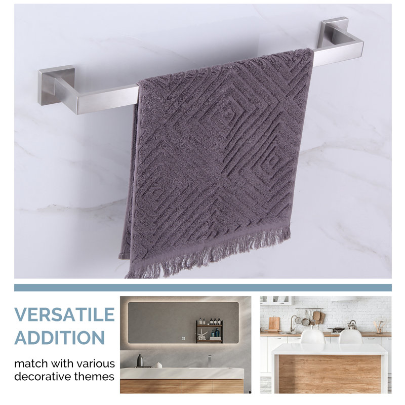 23.75'' Brushed Nickel Wall Mounted Towel Bar