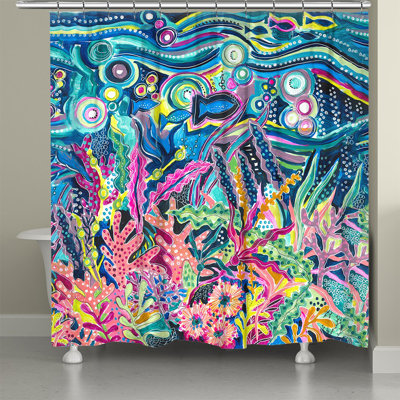 Underwater City Life Shower Curtain