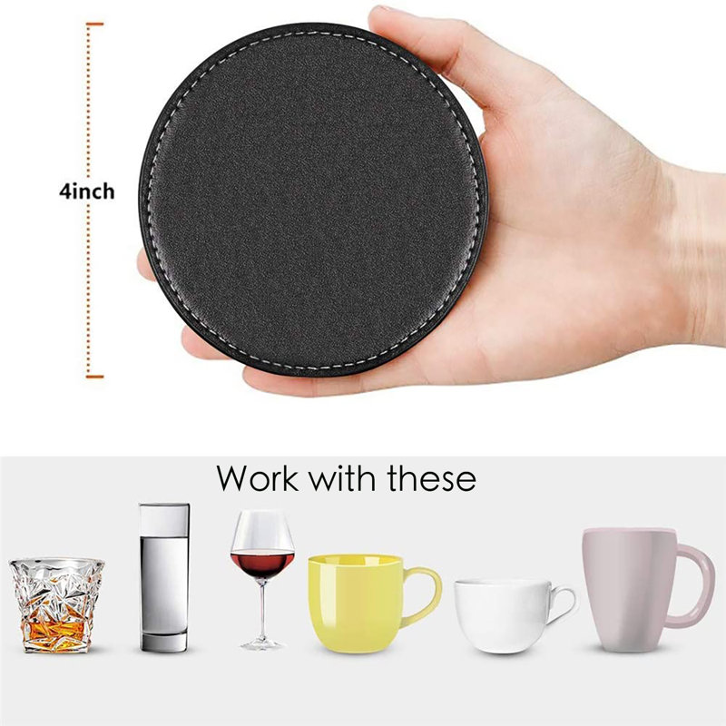Ensemble de sous-verres avec support