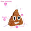 Fax Potato - Pinatas Poop Emoji Cardboard Pinata, Stick and Blindfold Set - W45cm x D10cm x H45cm - Brown
