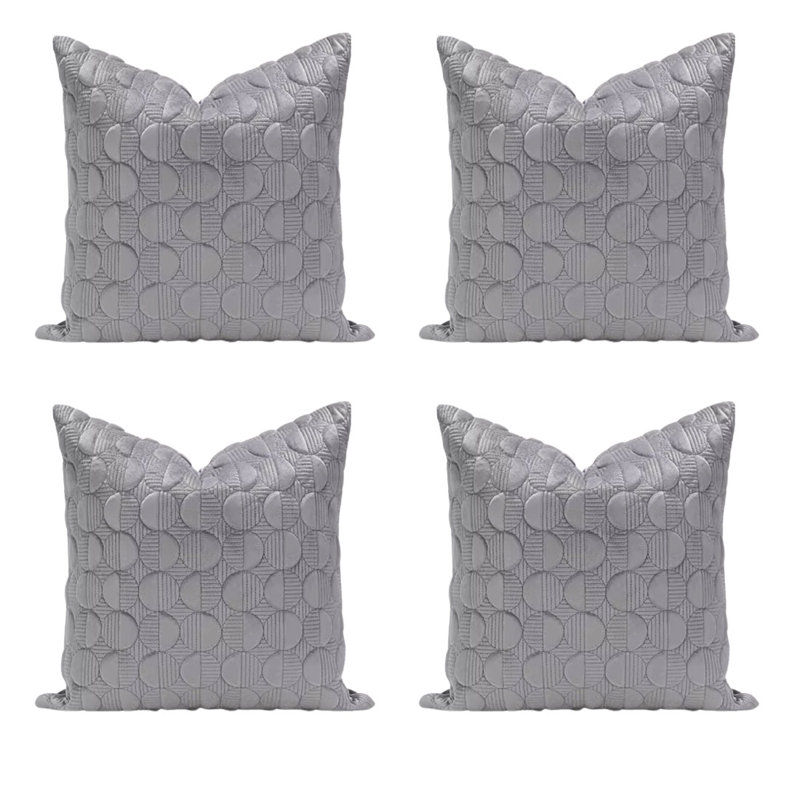 Housse de coussin Fancy rouille, gris