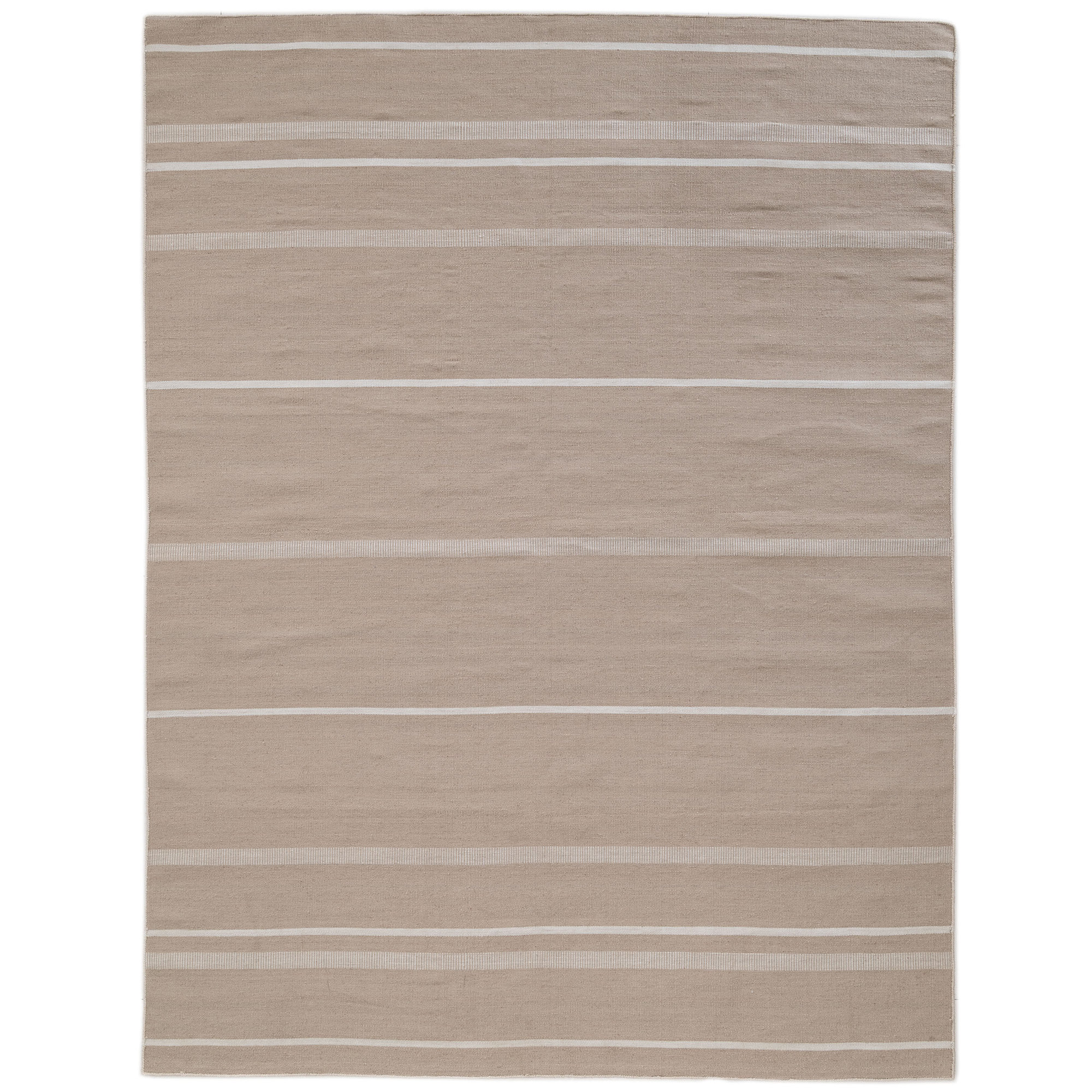 Kalise Striped Indoor/Outdoor Performance Area Rug, Rectangle 5' x 8', Beige