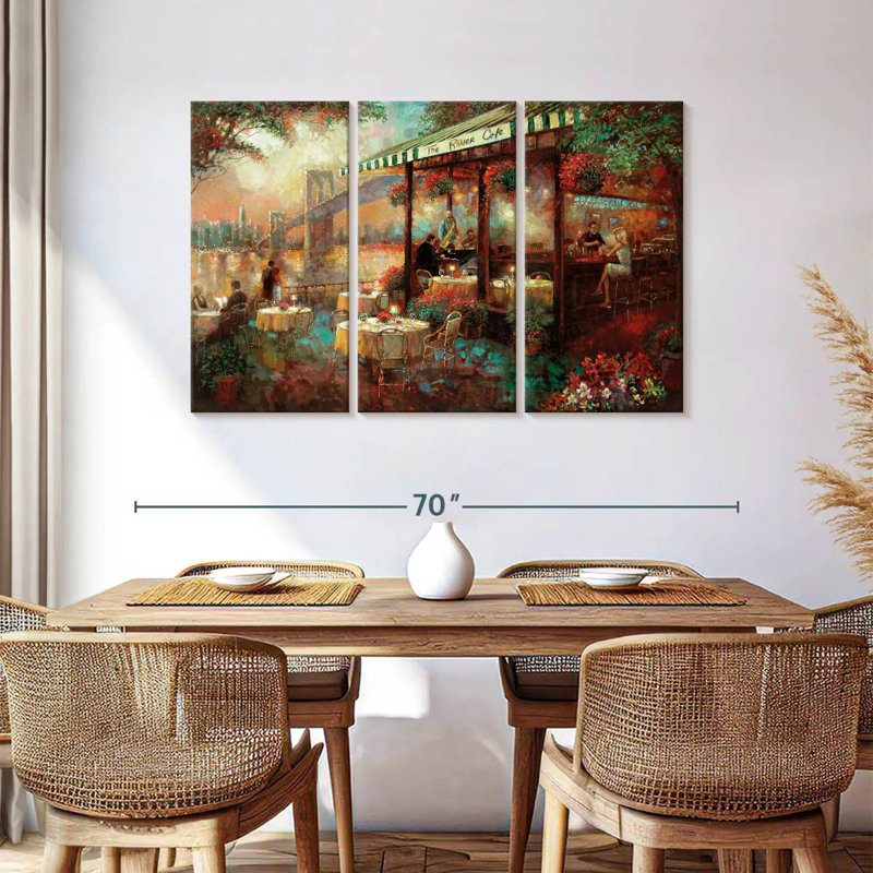 Yarlin The River Cafe, 36" H x 57" W