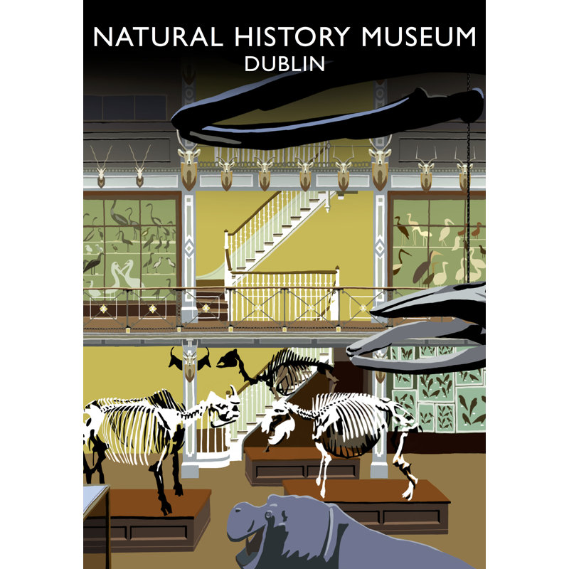 Natural History Musuem by Richard O'Neil - Print, 40 cm H x 30 cm W x 1 cm D, No Frame