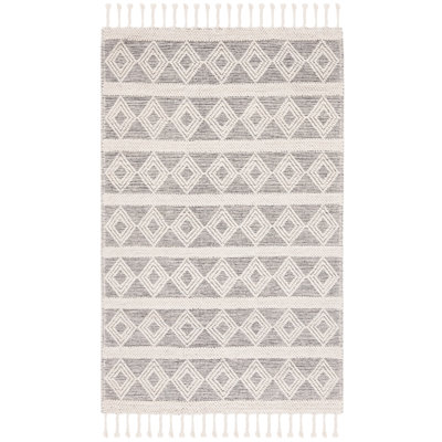 Natura Flat Weave Wool Geometric Rug