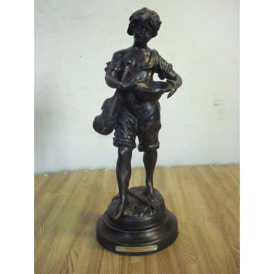 Sculpture garçon Chanteur Des Rues