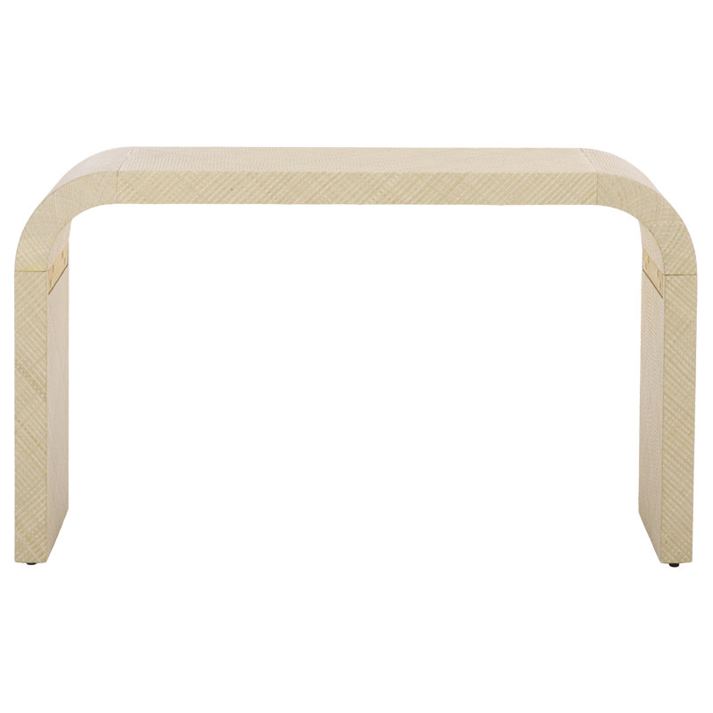 Bayu Curved Console Table, Natural
