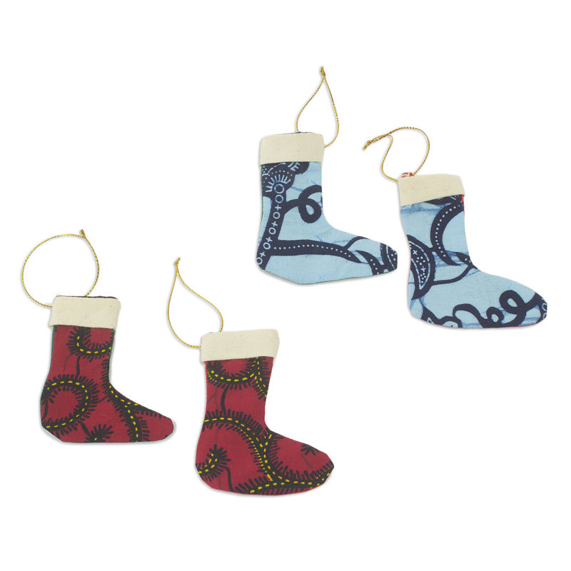 Ensemble d’ornements en chaussette 4 pièces