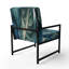 Brilon - Chaise rembourrée avec accoudoirs abstraits Botanicals-623898072